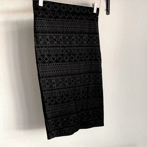 Black body con skirt soft size small